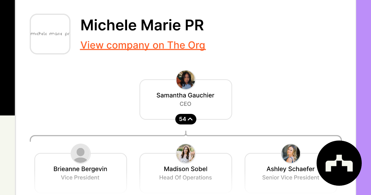 Michele Marie PR Org Chart Teams Culture Jobs The Org