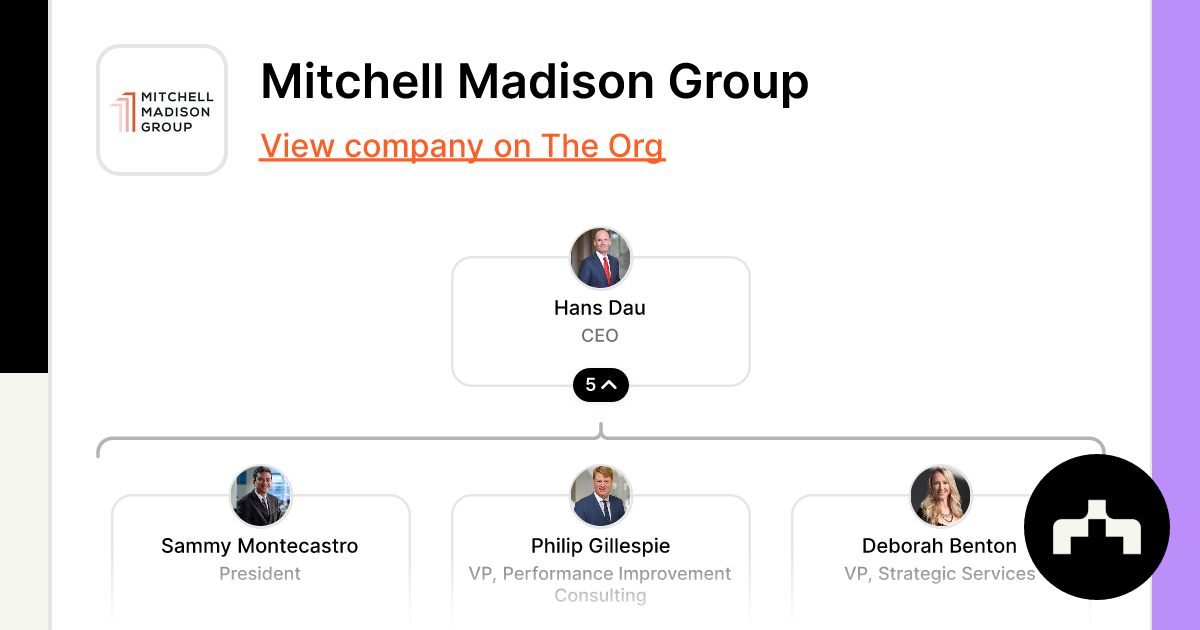 Hans Dau - Chief Executive Officer - Mitchell Madison Group