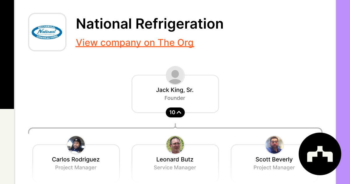 National Refrigeration - Org Chart, Teams, Culture & Jobs | The Org