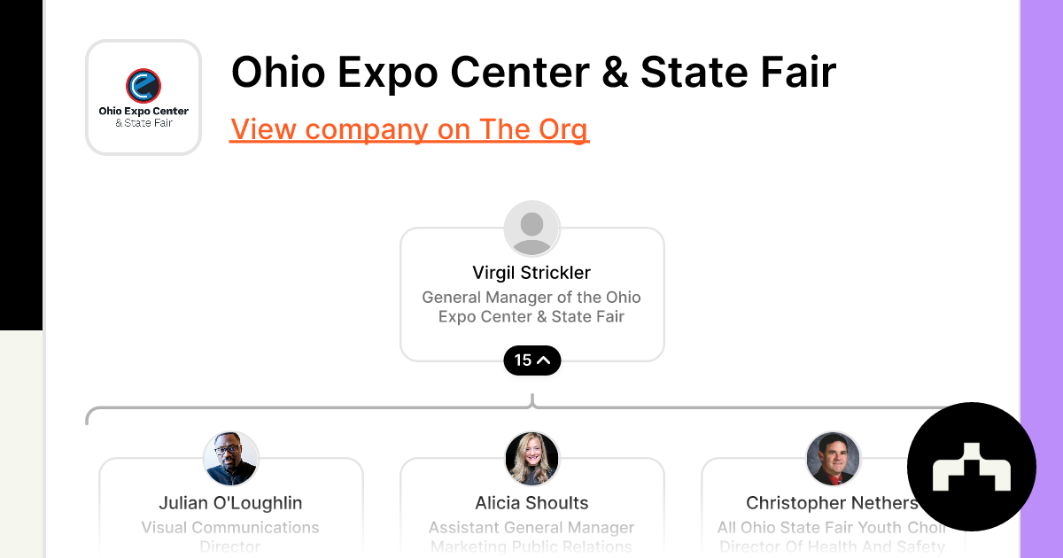 Ohio Expo Center & State Fair Org Chart, Teams, Culture & Jobs The Org