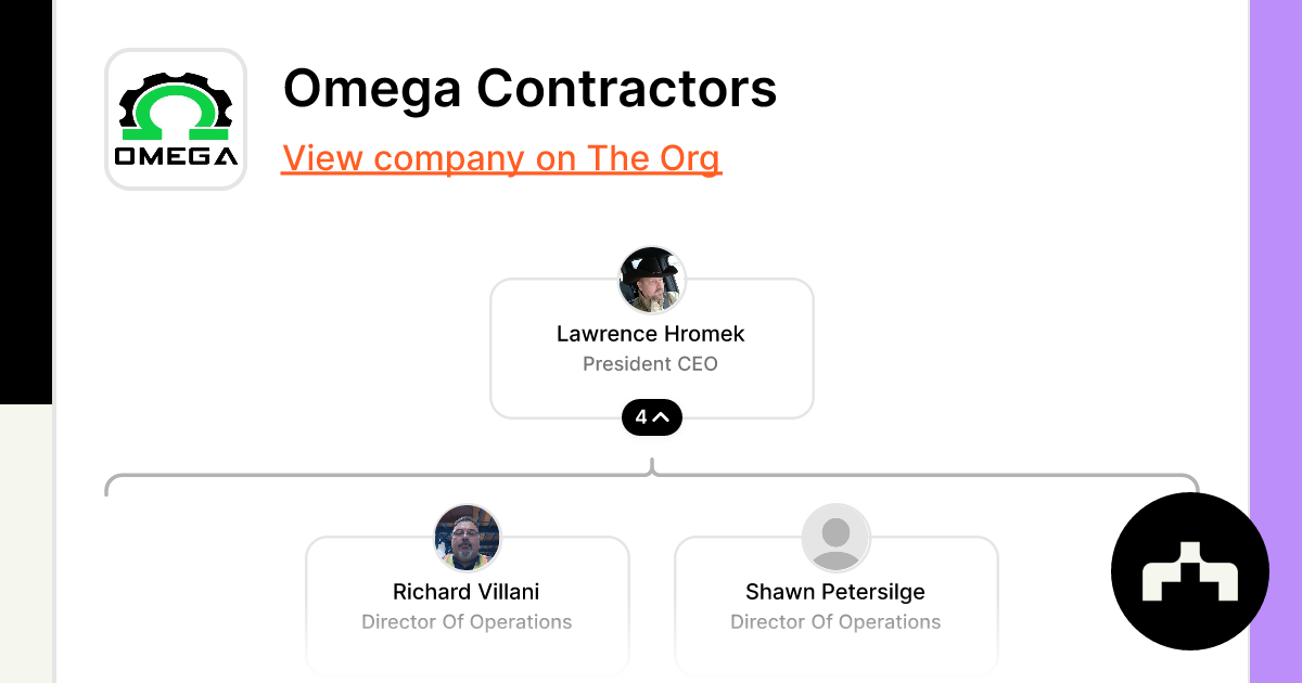 Omega Contractors Org Chart Teams Culture Jobs The Org