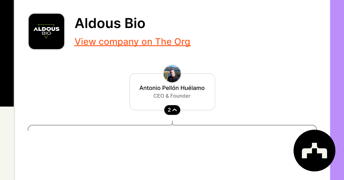 Aldous Bio - Org Chart, Teams, Culture & Jobs