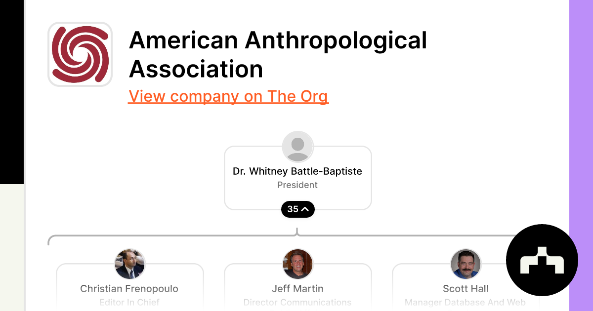 American Anthropological Association Org Chart, Teams, Culture & Jobs