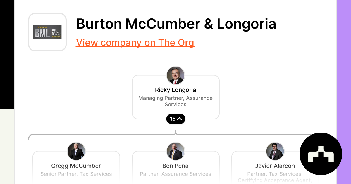 Burton McCumber Longoria Org Chart Teams Culture Jobs