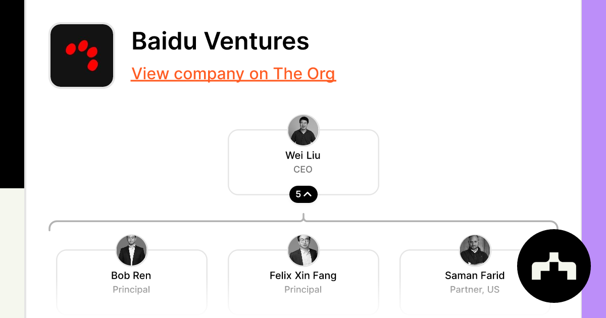 Baidu Ventures Org Chart Teams Culture And Jobs The Org 6369