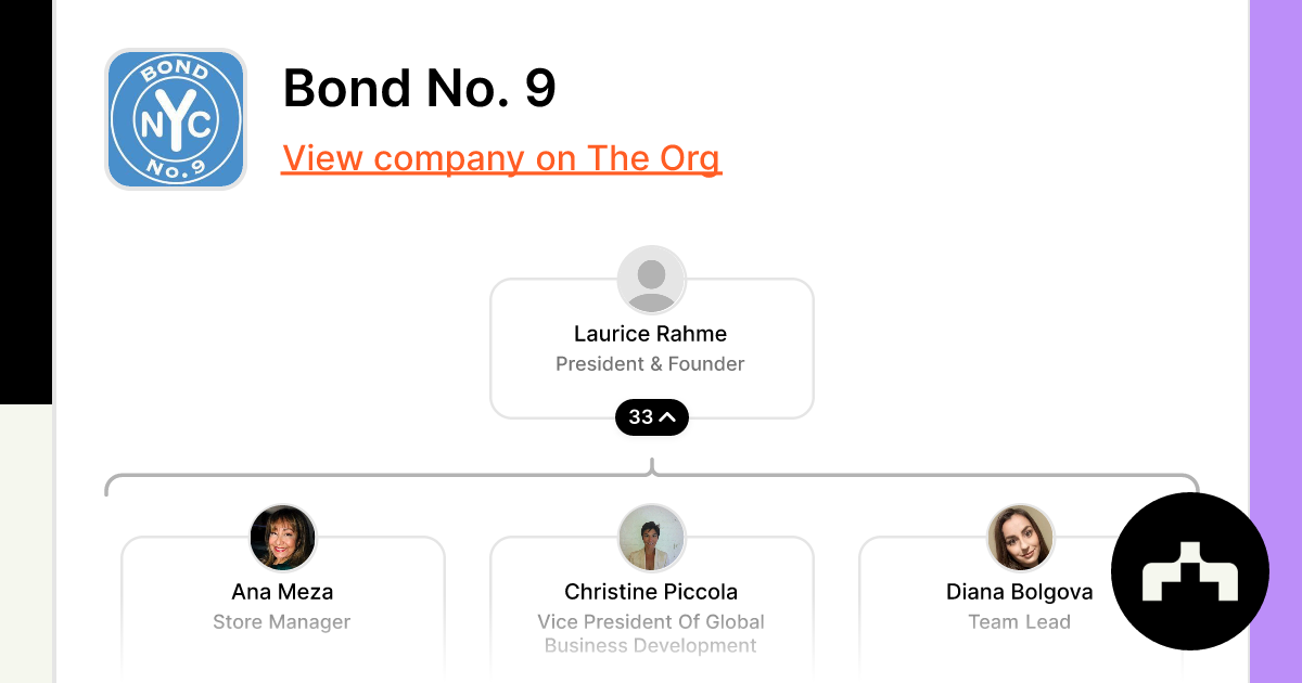 Bond No. 9 Org Chart Teams Culture Jobs The Org