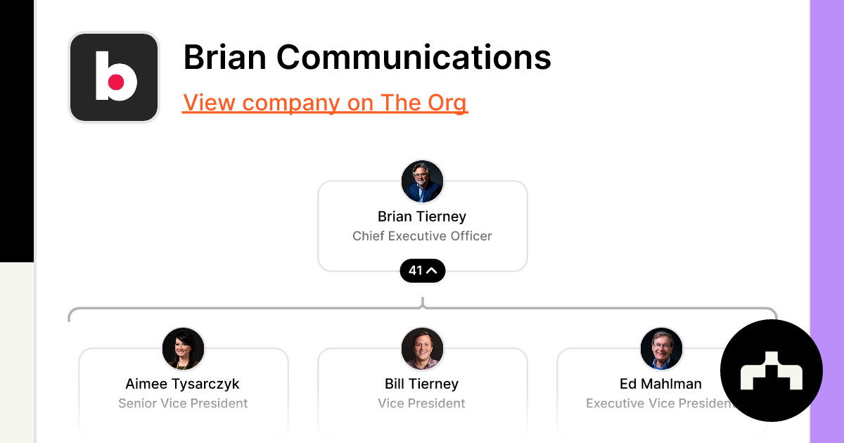 Brian Communications - Org Chart, Teams, Culture & Jobs