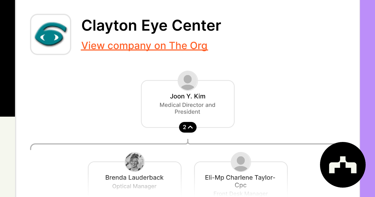 Clayton Eye Center - Org Chart, Teams, Culture & Jobs | The Org