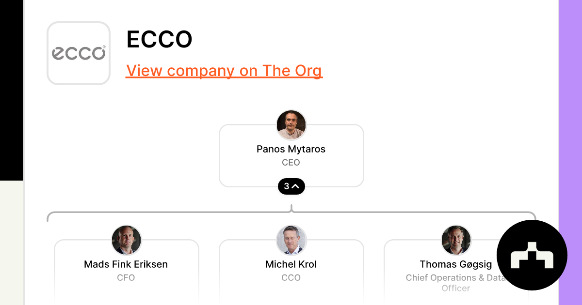 klippe PEF At bygge ECCO - Org Chart, Teams, Culture & Jobs | The Org