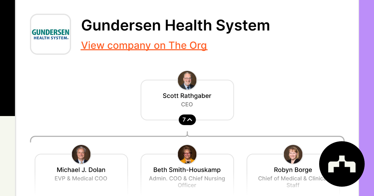 Gundersen Health System Org Chart, Teams, Culture & Jobs The Org