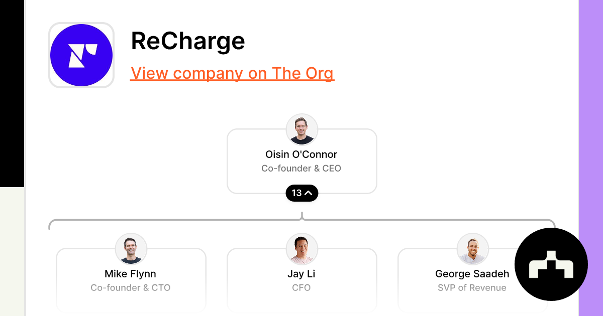 Oisin O'Connor, CEO and Co-Founder at Recharge Payments