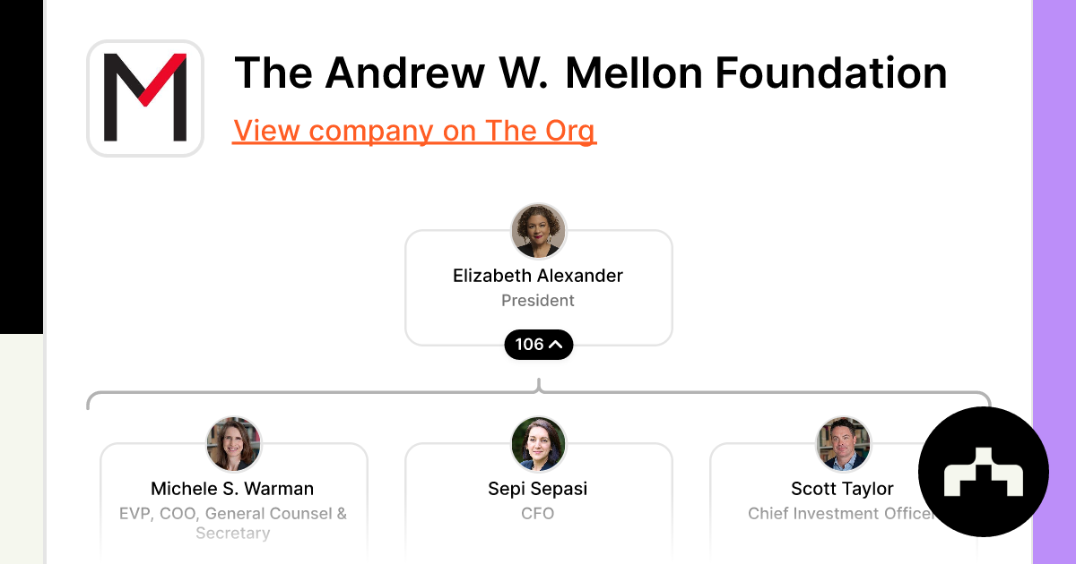 The Andrew W. Mellon Foundation Org Chart Teams Culture Jobs