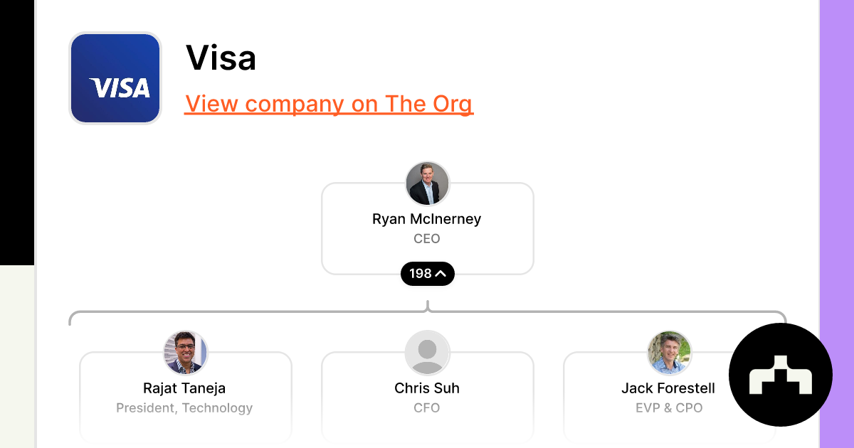 Visa - Org Chart, Teams, Culture & Jobs