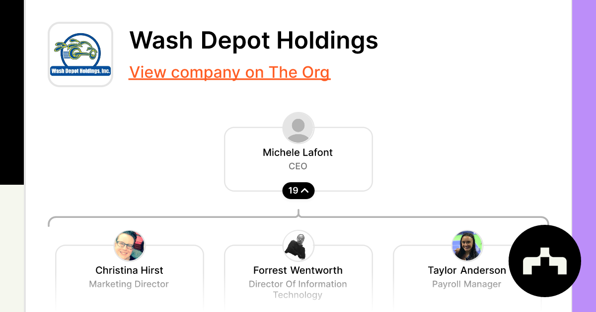 Wash Depot Holdings Org Chart Teams Culture Jobs The Org