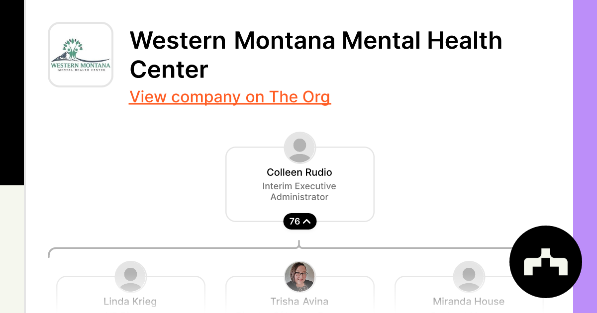 Western Montana Mental Health Center Org Chart Teams Culture And Jobs The Org 4037