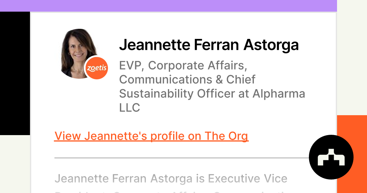 Our Executive Team - Jeannette Ferran Astorga