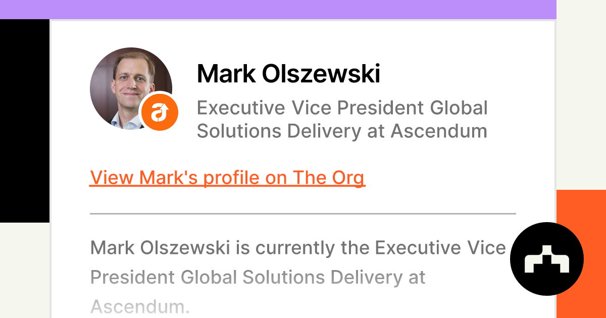 Mark Olszewski - Vice President, Head of Marketing and Product