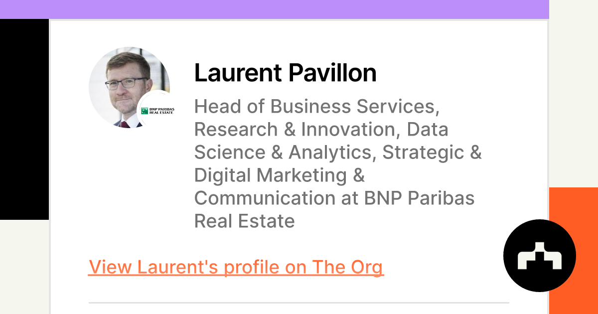 Laurent PAVILLON , BNP PARIBAS REAL ESTATE , Business Immo Directory