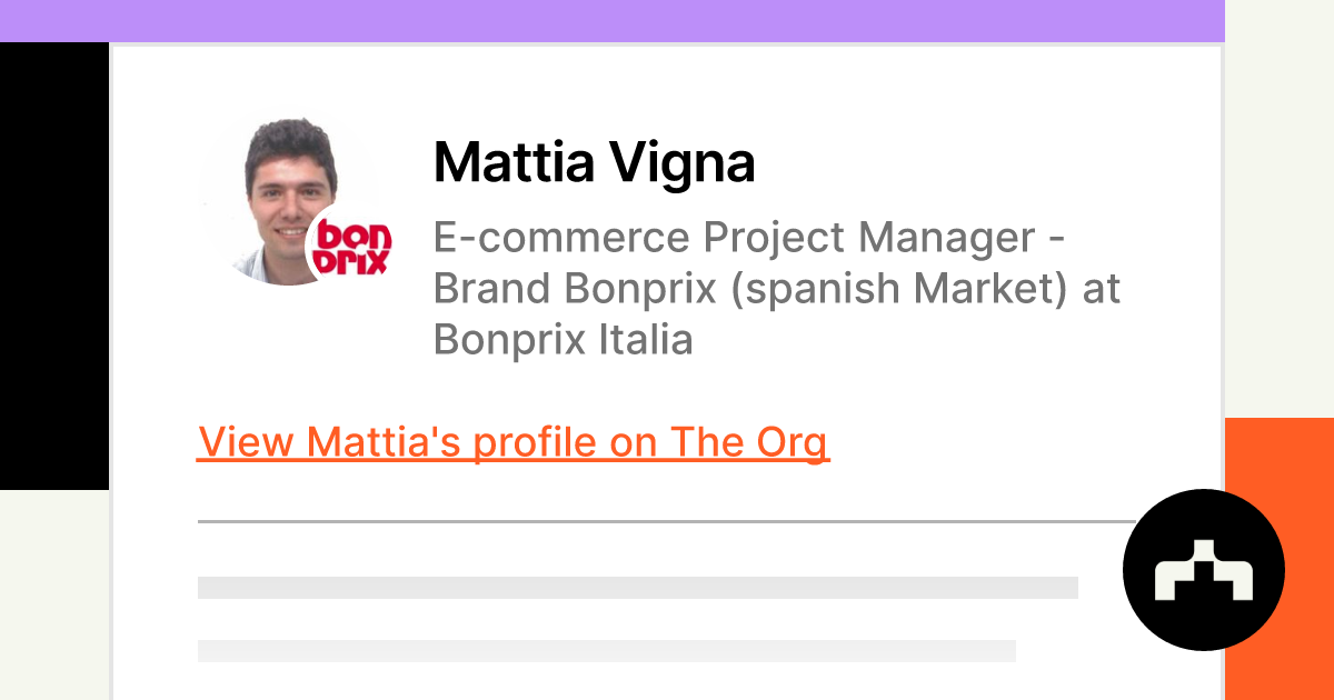 Mattia Vigna - E-commerce Project Manager - Brand Bonprix (spanish Market)  at Bonprix Italia
