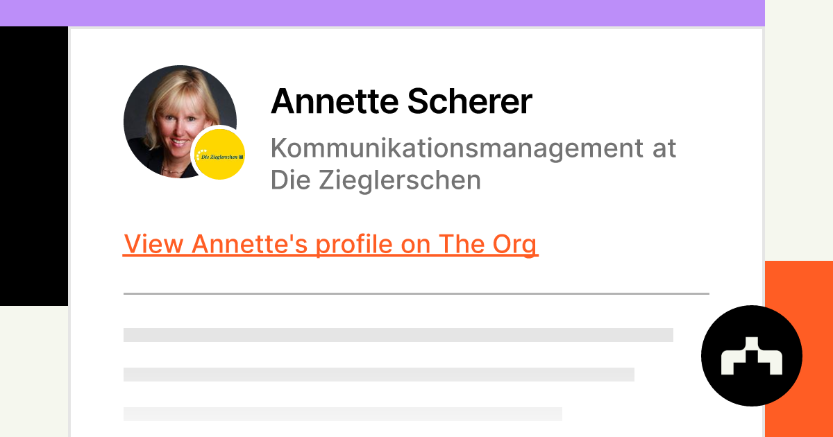 Annette Scherer Kommunikationsmanagement At Die Zieglerschen The Org