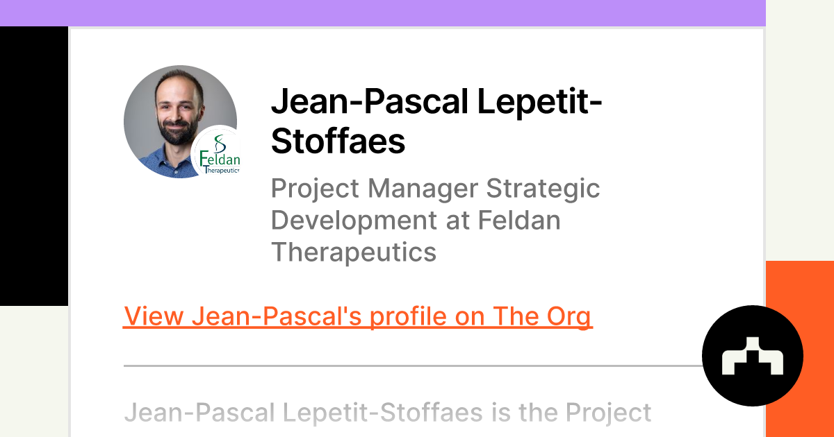 Jean-Pascal Lepetit-Stoffaes - Project Manager Strategic Development at  Feldan Therapeutics