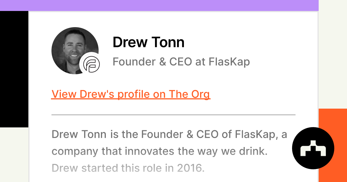 Drew Tonn on LinkedIn: I'm extremely proud of our team for the successful  launch of FlasKap! We…