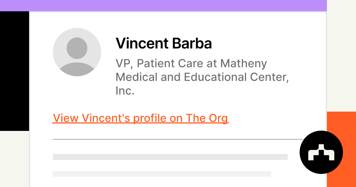 Vincent Barba VP Patient Care Safety CMO Safety Officer at