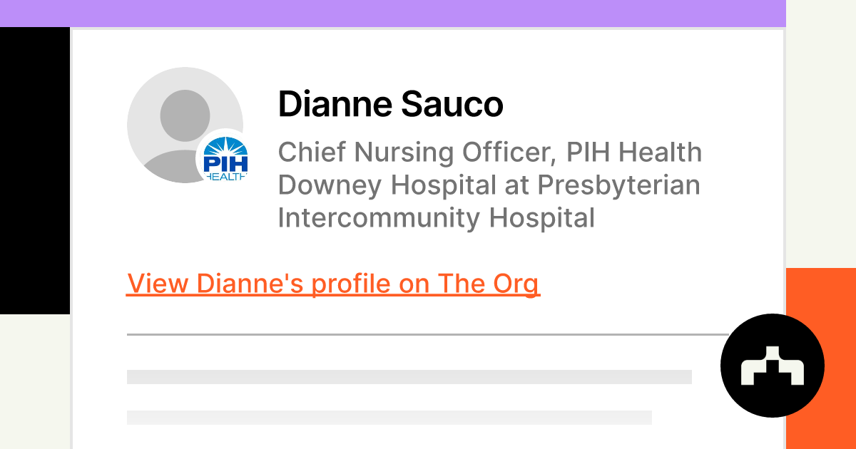 Dianne Sauco - Chief Nursing Officer, PIH Health Downey Hospital at ...