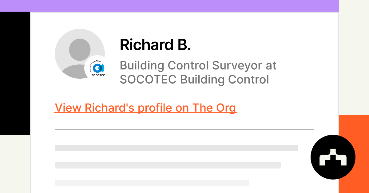 Richard B. - Building Control Surveyor at SOCOTEC Building Control ...