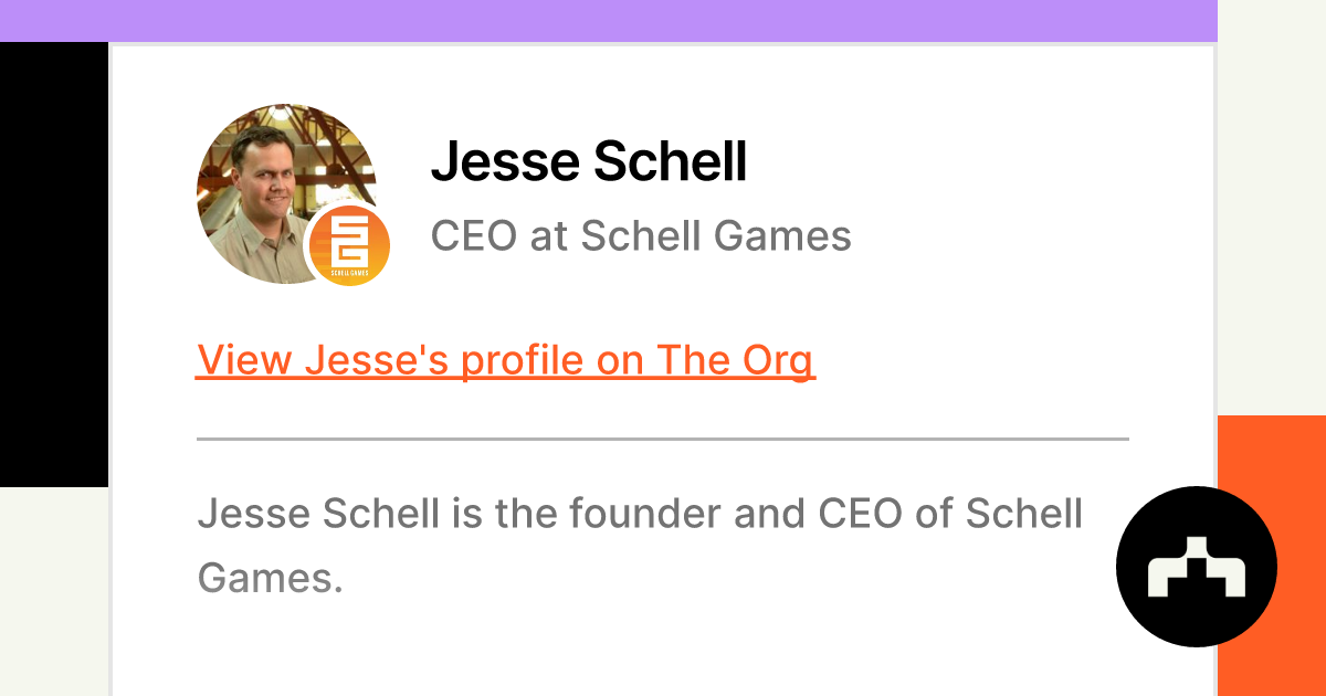 Jesse Schell - CEO at Schell Games