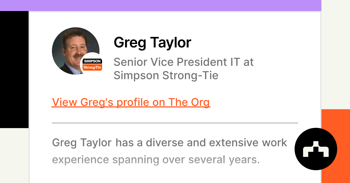 Greg Taylor - Taylor Co. Ltd.