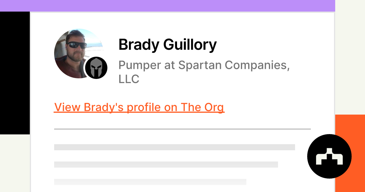 Brady Guillory - Pumper at Spartan Companies, LLC