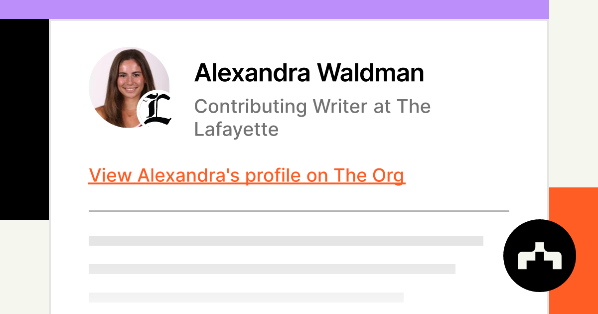 Alexandra Waldman - Contributing Writer at The Lafayette