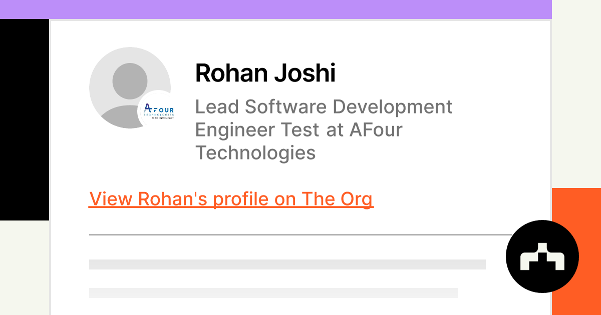 rohan-joshi-lead-software-development-engineer-test-at-afour-technologies-the-org